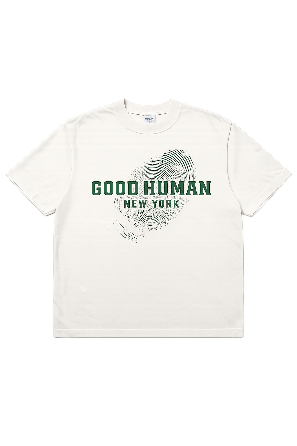 Good Human Fingerprint Logo tee
